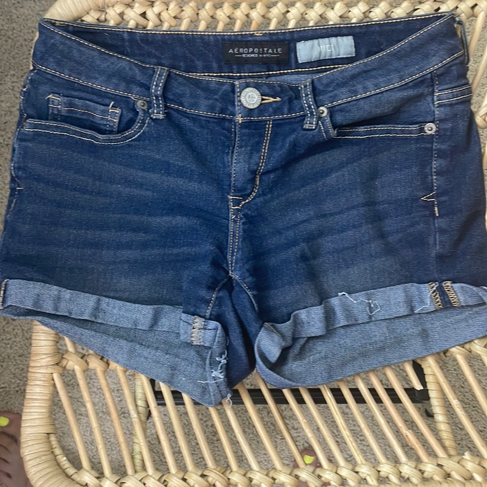 3/$15 Aeropostale jean shorts midi size 2